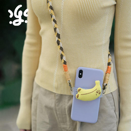 古古楽gugu原创老粗布编织绳手机链 商品图4