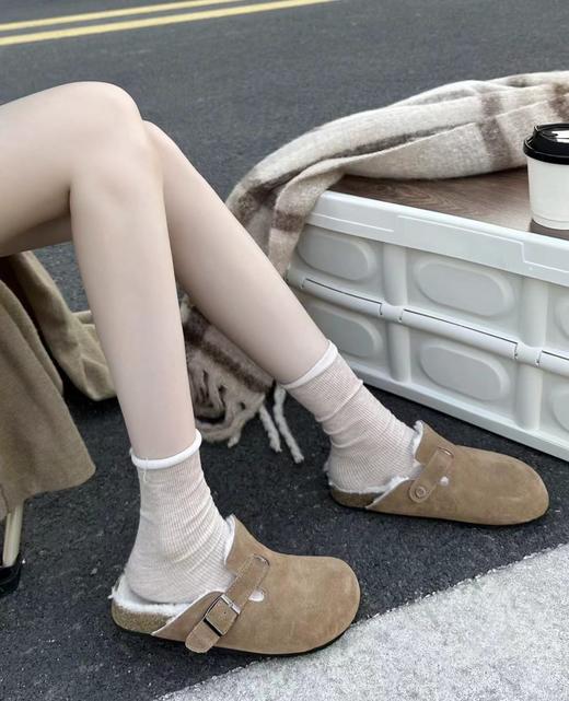 存元！Z品单！羊毛半拖勃肯鞋拖鞋 男女同款！ 商品图4