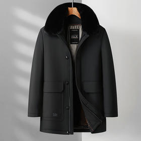 【可拆卸内胆】【新款DTX】大依优型大码棉服加绒夹克棉衣外套加肥加大肥佬休闲上衣男士胖子秋冬