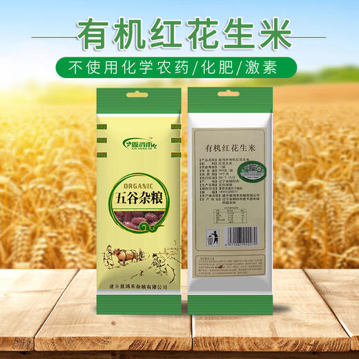 彩虹雨 有机杂粮 有机花生米359g  满百包邮 商品图6