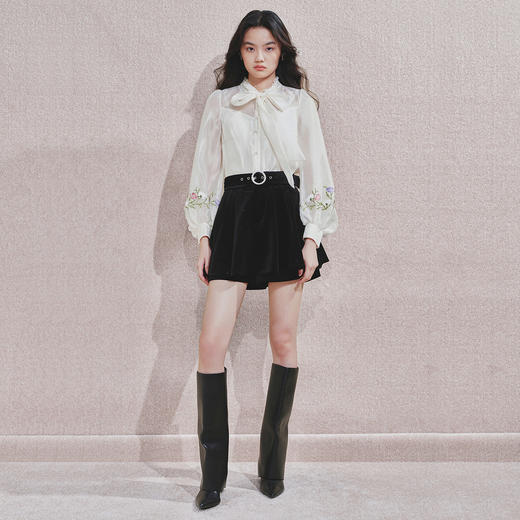 浪漫复古散摆短裤女裙裤女 商品图1