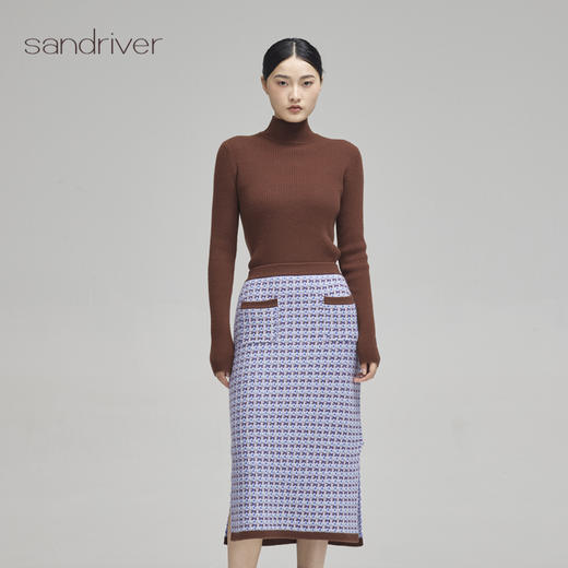 疗愈羊绒|羊绒半高领女套衫SJF96W366N 商品图3