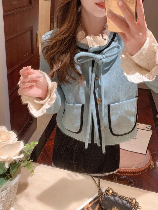 张心子【玛丽日记】法式浪漫花边羽绒服女冬季新款气质甜美大衣 U2411026 商品图2