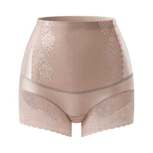 【洛诗琳老顾客福利款】【3条99元 5条149元】真丝桑蚕丝内档❗❗高腰无痕收腹提臀性感蕾丝花边女士桑蚕丝提臀收小肚子束腰塑身内裤（贴身衣物不支持退换）44038 商品图7