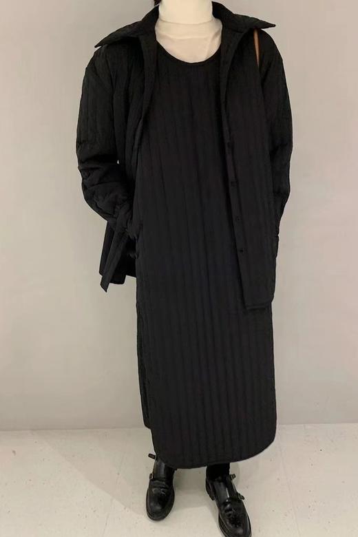 LNNNS 黑色夹棉设计感连衣裙 15012 商品图3