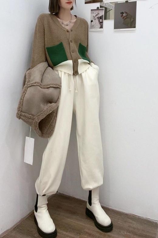 LNNNS V领撞色针织开衫 15027 商品图3