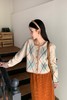 LNNNS 彩色菱格纹针织开衫毛衣外套 19368 商品缩略图2