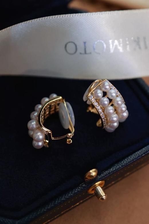 7DAYS小众设计多珠双排珍珠耳钉 商品图2