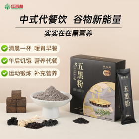 【红杏林】好喝五黑粉300g 以黑养黑 营养代餐饱腹 营养不流失 好喝不惹火 易冲泡少结块