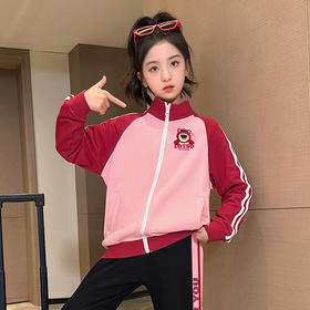 女童加绒外套2024新款儿童棒球服秋冬款大童上衣冬装洋气女孩衣服