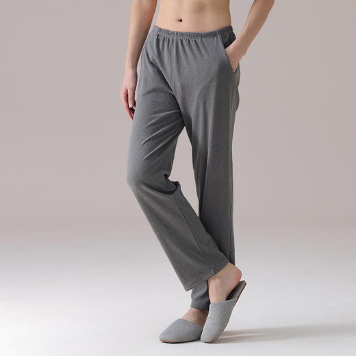 雀说 阳离子德绒睡裤男秋冬款羊绒蚕丝长裤家居裤H38 商品图3