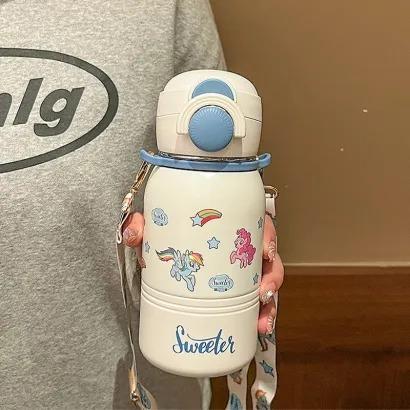 【一杯四饮】奥特曼儿童保温杯男孩儿童316不锈钢食品级小学生水壶大容量【普通款】吸管水杯500ml 商品图7