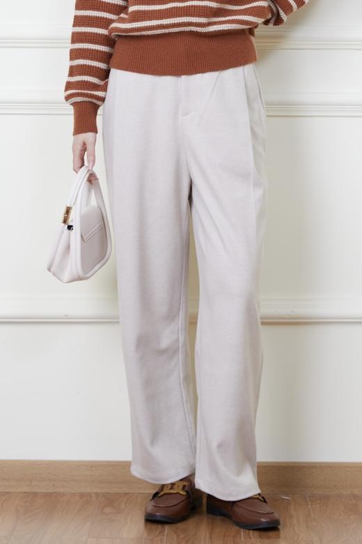 ESTELLICA 米色简约休闲裤长裤 19312 商品图0