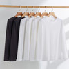250g纯棉长袖T恤衫打底衫白色黑色 商品缩略图2