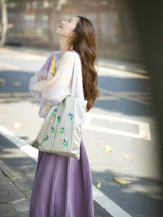 【百图lulu定制】【薰衣草半裙】灵动 仙气 紫色 千褶半裙 商品图5