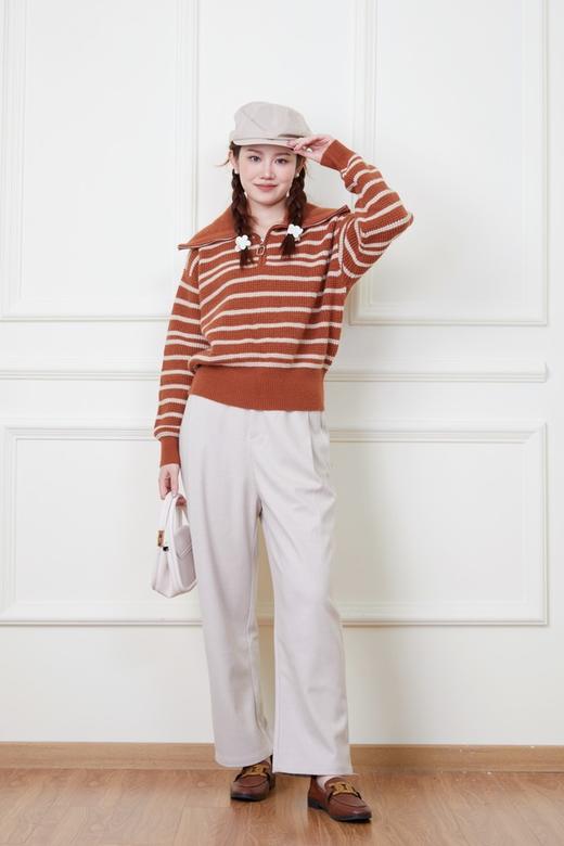 ESTELLICA 米色简约休闲裤长裤 19312 商品图2