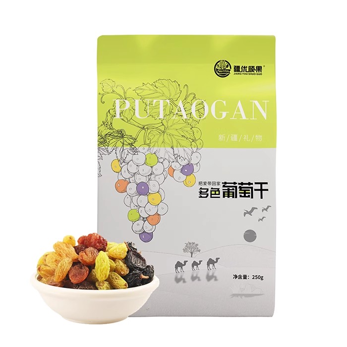 新疆疆优硕果多色葡萄干250g*2袋