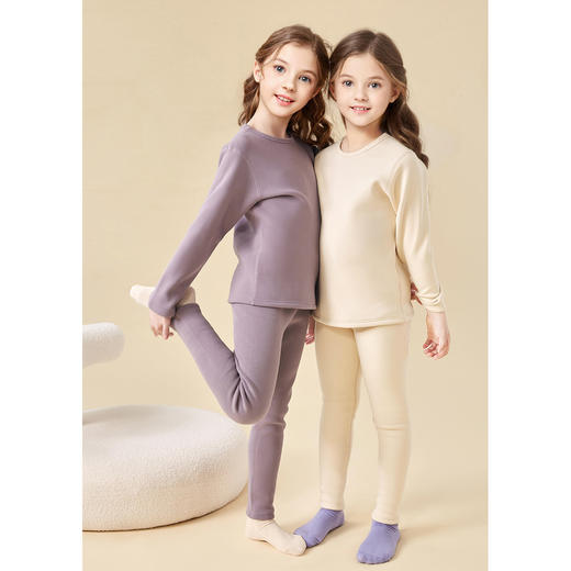 笛莎Deesha 女童家居服2024冬季新款女童保暖内衣套装 商品图1