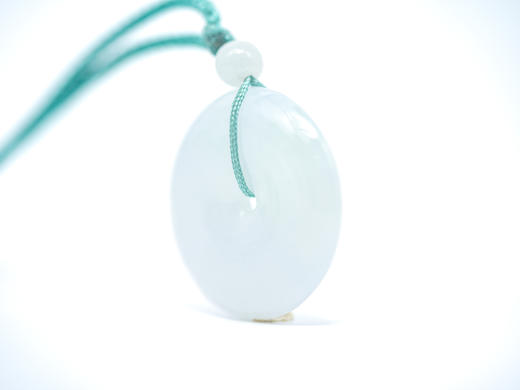 翡翠玉平安扣（白）圈口25.6mm【不参与任何活动】 商品图1