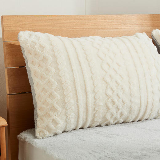 床上用品被套单件毛绒枕套冬季被罩强吸湿发热立羽系列 商品图1