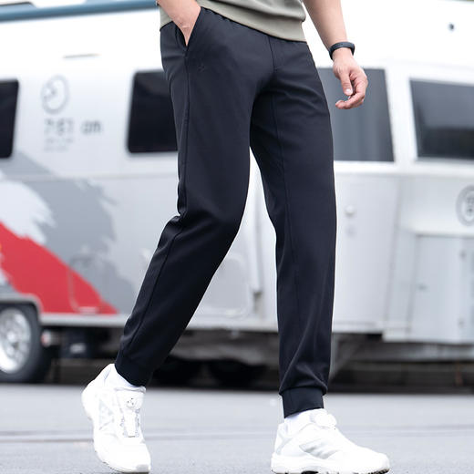 隐之轻云轻量卫裤黑色运动休闲百搭男士春秋束脚长裤男透气 商品图1