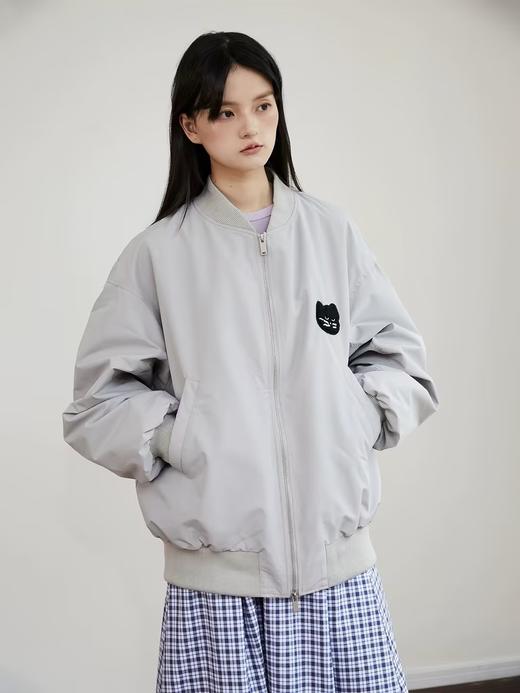 Mood Like Me/MWT2405/猫咪头毛巾绣夹棉MA1飞行夹克 商品图3