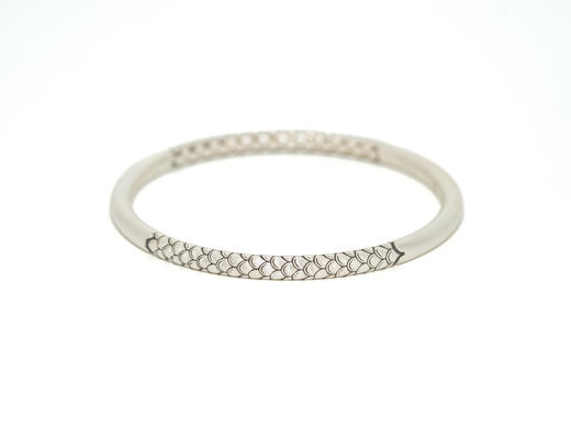 【热销款】蛇纹闭口银手镯999足银克重26.1 商品图1