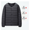 半身缘男装 冬季内穿保暖无领轻薄打底羽绒内胆外套羽绒服02033 商品缩略图3