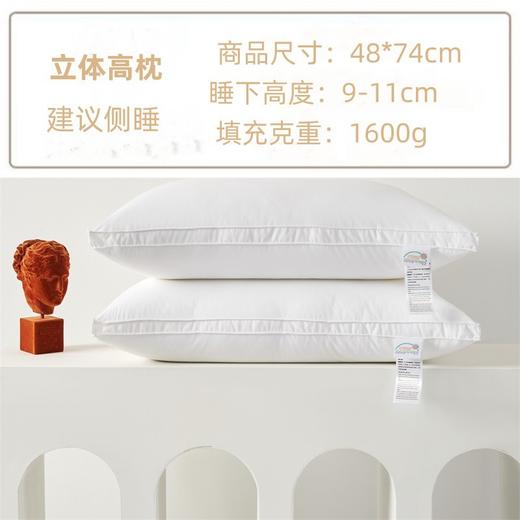 三泰龙 全棉五星级酒店枕头芯（ 一只枕芯+一只纯棉枕套） 商品图5