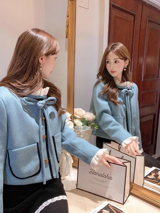 张心子【玛丽日记】法式浪漫花边羽绒服女冬季新款气质甜美大衣 U2411026 商品图4