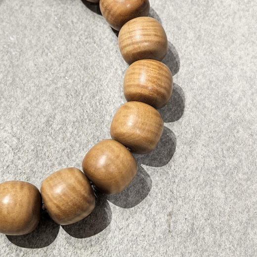 男款水波纹老山檀单圈手链12x13mm 商品图4