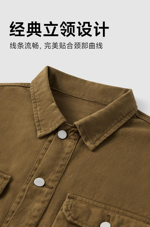 赤兔嗨购2024年秋季新款男士翻领牛仔夹克气质时尚宽松百搭男款外套 商品图5