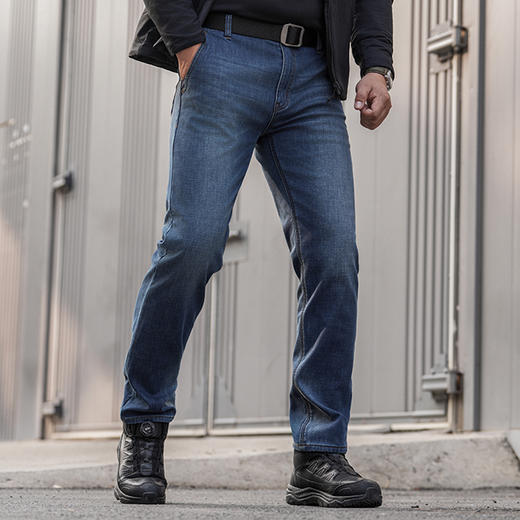 二代隐煜战术防寒牛仔裤防风耐磨百搭休闲男款牛仔裤男 商品图3