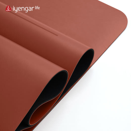 艾扬格 life A3091 脉轮瑜伽垫 加宽  防滑防汗 土豪橡胶瑜珈垫 尺寸：185*68cm 4mm 商品图4