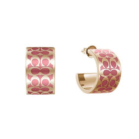 【品牌授权】【爆款现货】COACH 蔻驰奥莱女士经典时尚项链 耳钉 手链 手镯 满钻 C字