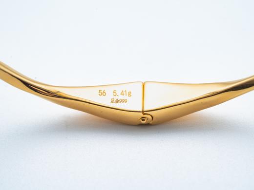 【推荐款】开口蝴蝶黄金手镯999足金克重5.41 商品图4