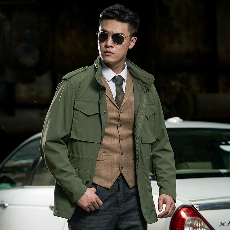 二代M65战地风衣战术服春秋翻领外套户外休闲上衣多口袋男