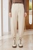 ESTELLICA 米色休闲高腰加绒长裤 19403 商品缩略图0