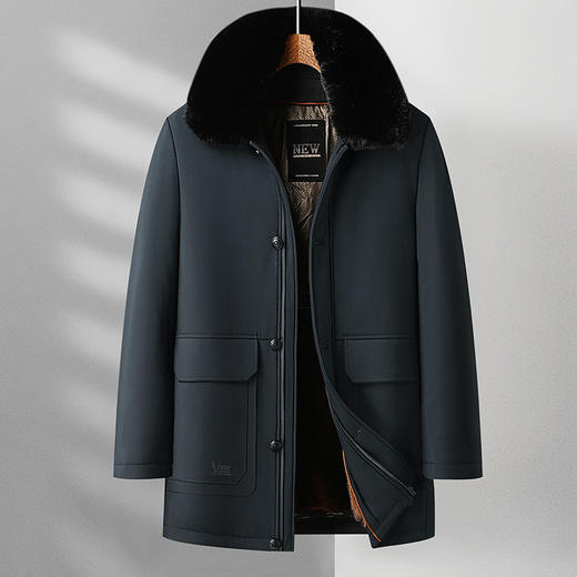 【可拆卸内胆】【新款DTX】大依优型大码棉服加绒夹克棉衣外套加肥加大肥佬休闲上衣男士胖子秋冬 商品图3