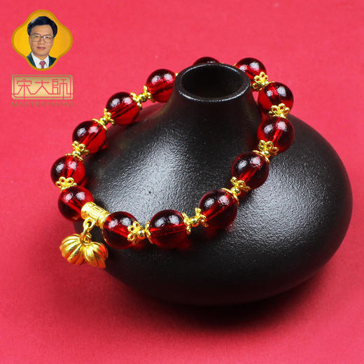 宋韶光大师新款 琉璃系列九紫离火铜莲花手链情侣饰物 商品图2