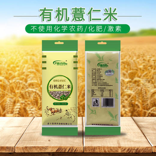 彩虹雨 有机杂粮 有机薏仁米389g 满百包邮 商品图4
