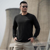 秘纤速干圆领长袖T恤轻爽棉吸汗亲肤男士长袖T恤男休闲上衣 商品缩略图3