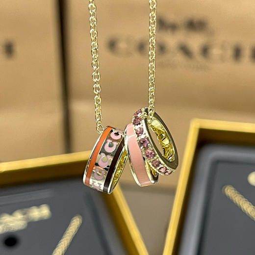 【品牌授权】【爆款现货】COACH 蔻驰奥莱女士经典时尚项链 耳钉 手链 手镯 满钻 C字 商品图1