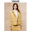 VIMAGE纬漫纪冬新款时尚宽松翻领显瘦短款夹棉外套V2210803 商品缩略图3