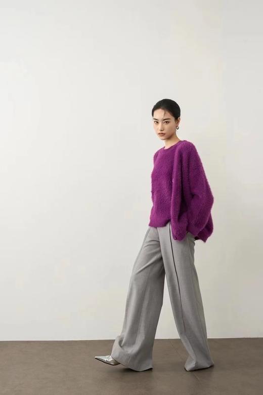 ANSUABEL 紫色时髦款针织开衫外套 19293 商品图4
