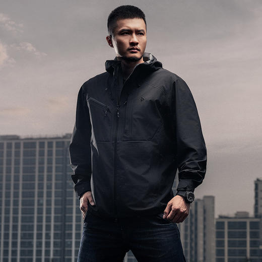 隐之飞鲨战术冲锋衣户外登山服防风休闲男士连帽透气外套 商品图2