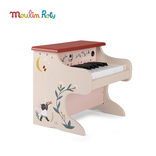 Moulin Roty 丛林木吉他 弹奏乐器  适合3岁+ 音律启蒙 促进大脑发育 抒发情绪 丛林系列 法国品牌-668414 商品图1