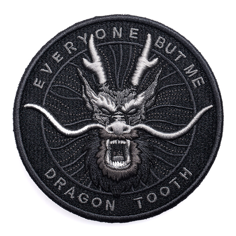 【龙牙】龙啸臂章个性魔术贴装饰中国元素刺绣龙年战术装备男