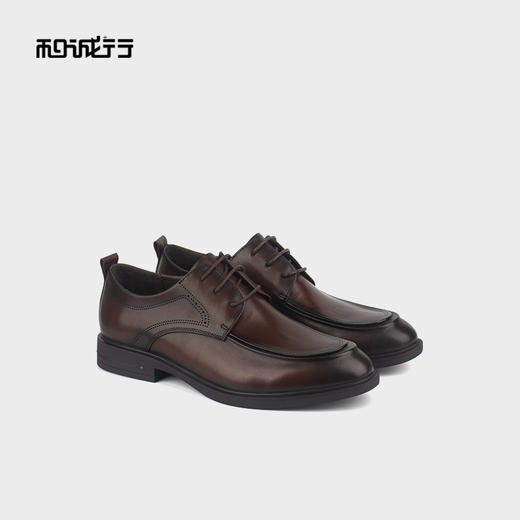和诚行 2024秋冬新款英伦正装百搭真皮系带皮鞋男商务皮鞋1690038 商品图0