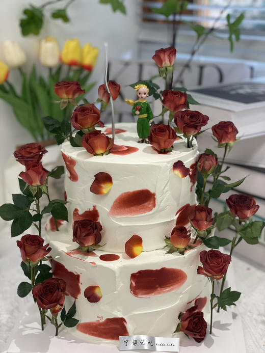 双层鲜花小王子奶油蛋糕 下单前请仔细阅读商品详情 商品图1